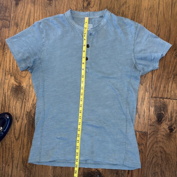 Rag & Bone New York Core Short Sleeve Henley Slub Cotton Shirt - Picture 4 of 6